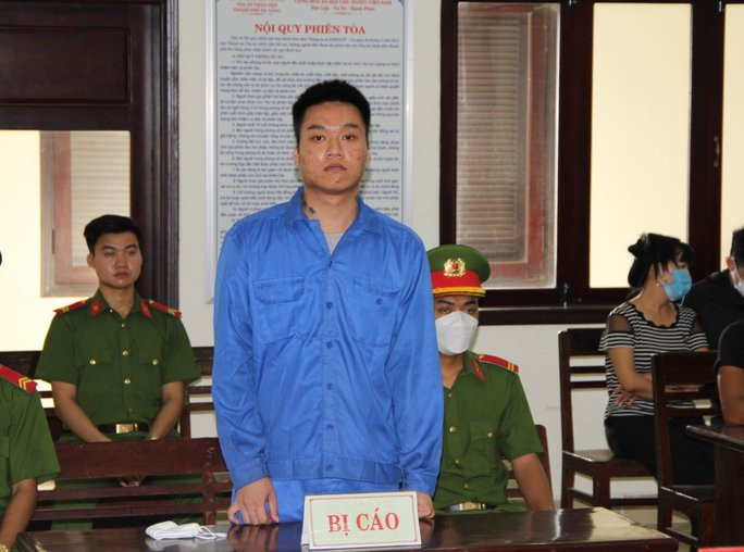 Bị cáo Phạm Công Chiến tại tòa. Bị cáo Phạm Công Chiến tại tòa