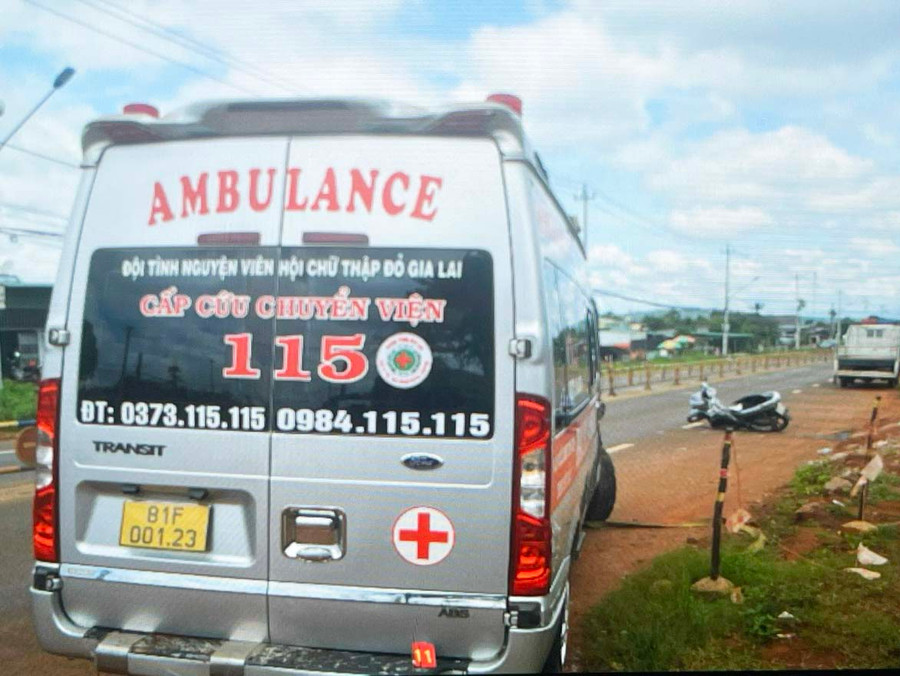 Hiện trường vụ tai nạn. Ảnh: Lê Anh