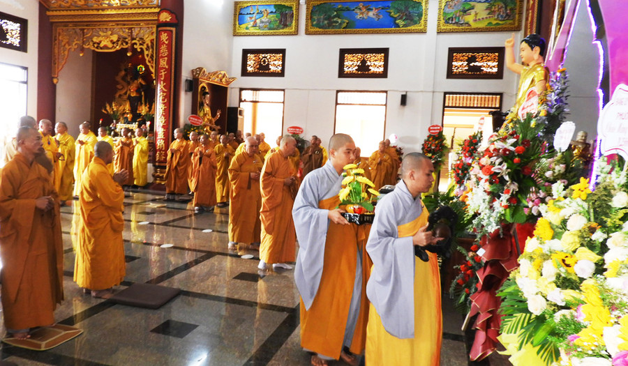 Quang cảnh lễ bế mạc An cư Kiết hạ Phật lịch. Ảnh: Thanh Nhật  Quang cảnh lễ bế mạc An cư Kiết hạ Phật lịch. Ảnh: Thanh Nhật