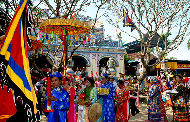 Không gian Lễ hội Chùa Bà - Cảng thị Nước Mặn. Ảnh nguồn Báo Bình Định Không gian Lễ hội Chùa Bà - Cảng thị Nước Mặn. Ảnh nguồn Báo Bình Định