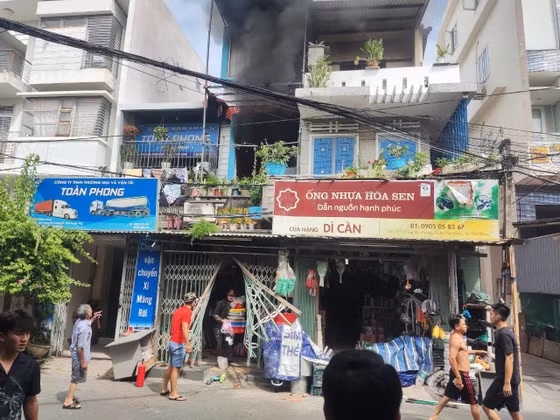 Hiện trường vụ cháy. Ảnh Xuân Quỳnh/SGGPO