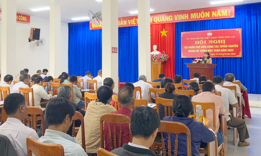  Quang cảnh buổi tập huấn. Ảnh: Hồng Thương