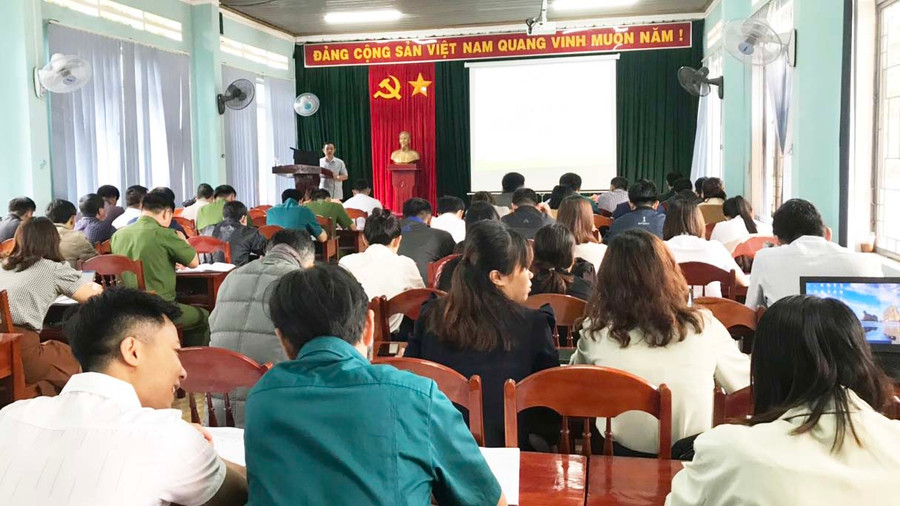 Quang cảnh hội nghị tập huấn. Ảnh: Minh Hoàn
