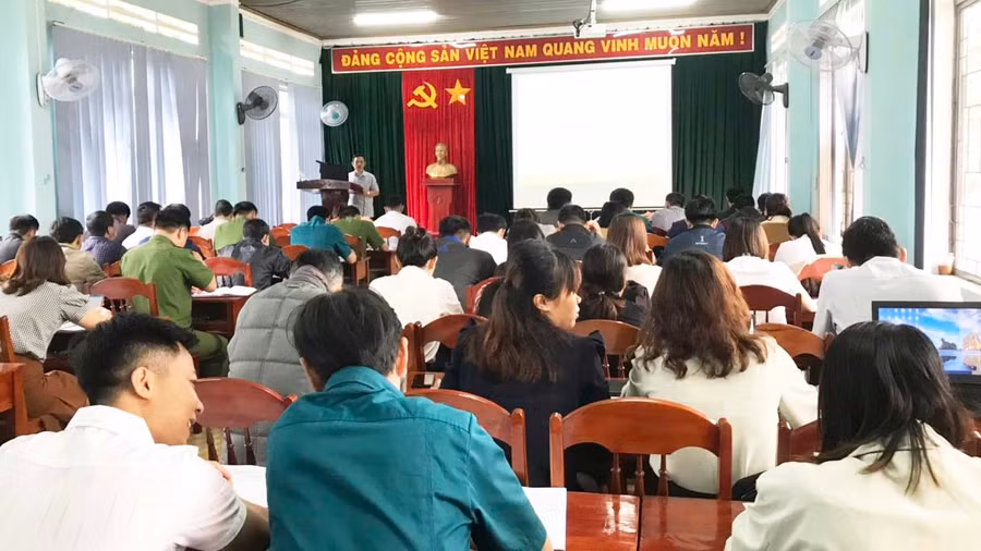 Quang cảnh hội nghị tập huấn. Ảnh: Minh Hoàn