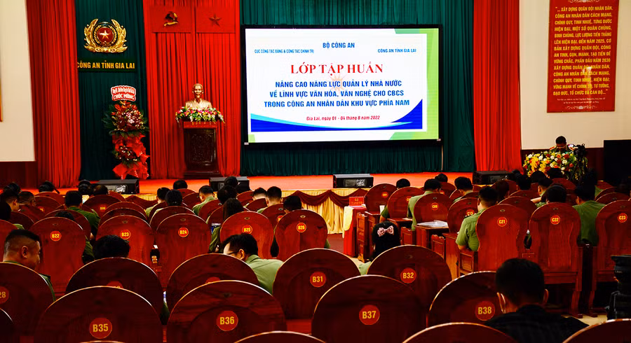  Quang cảnh lớp tập huấn. Ảnh: Lam Nguyên