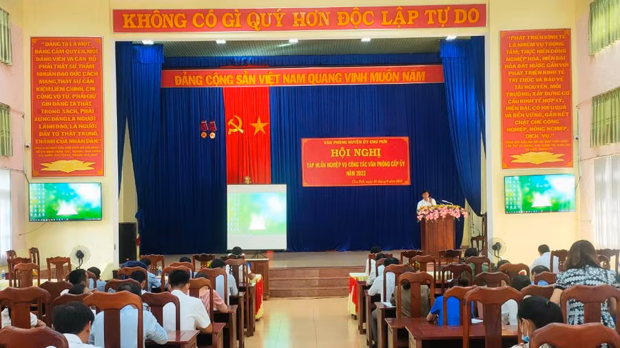 Quang cảnh Hội nghị tập huấn. Ảnh: Hồng Thương