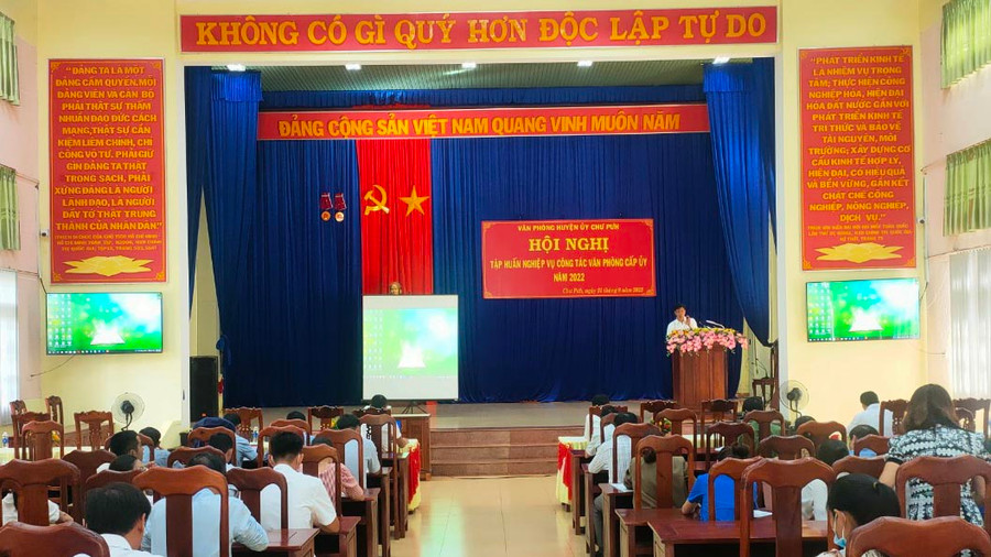 Quang cảnh Hội nghị tập huấn. Ảnh: Hồng Thương