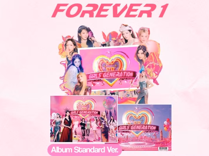 SNSD khiến fan Việt phấn khích khi dành tặng CD album Forever 1 - The 7th Album trên nền tảng nghe nhạc trực tuyến. Ảnh: BTC
