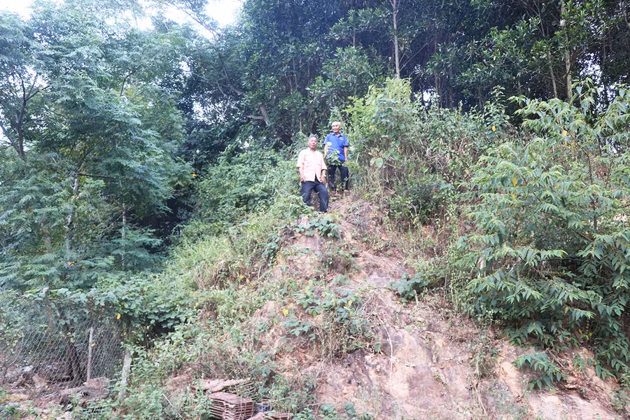  Xưởng sửa chữa và chế tạo vũ khí Hoàng Hoa Thám (xã Cửu An, thị xã An Khê) được xây dựng ở khu vực Núi Đất. Ảnh: An Phát