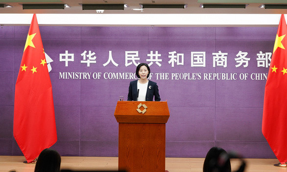 Người phát ngôn của Bộ Thương mại Trung Quốc, bà Shu Jueting. Ảnh: XINHUA Người phát ngôn của Bộ Thương mại Trung Quốc, bà Shu Jueting. Ảnh: XINHUA