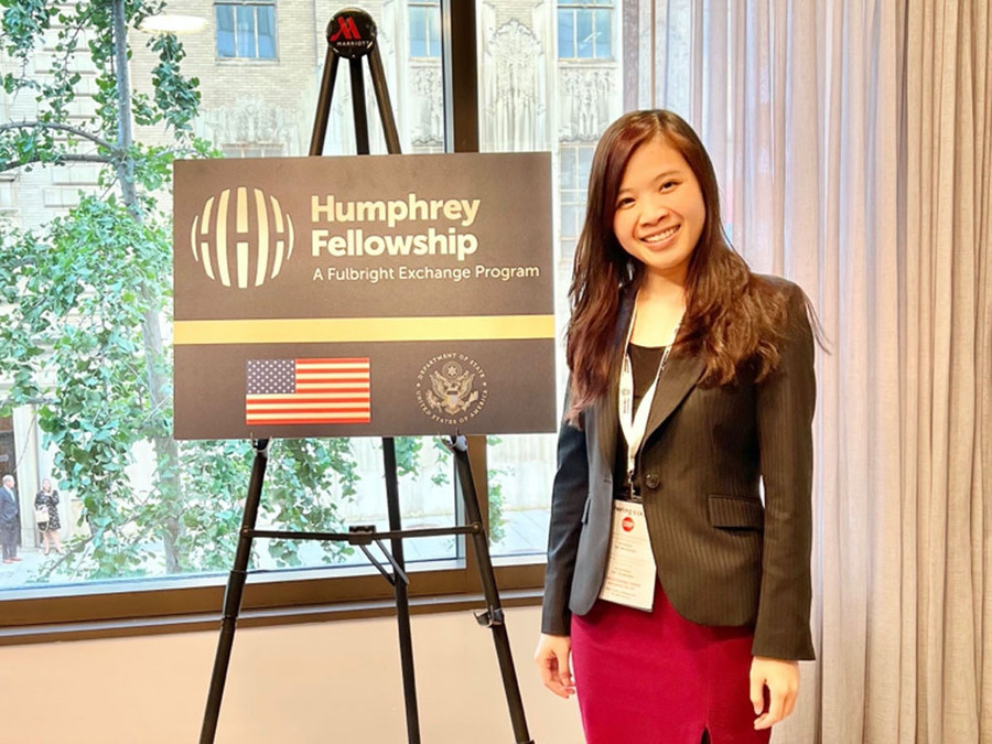 Mai trong thời gian học tại MIT - ngôi trường được xếp hạng số 1 thế giới. Ảnh: NVCC Mai trong thời gian học tại MIT - ngôi trường được xếp hạng số 1 thế giới. Ảnh: NVCC