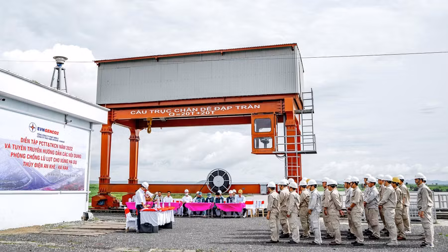 Quang cảnh buổi diễn tập. Ảnh: Thu Hoài