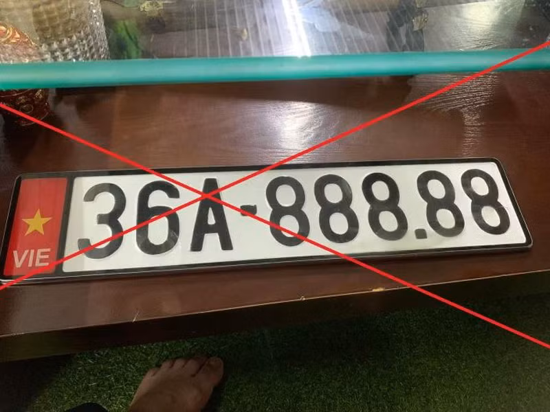 Chủ tài khoản facebook Trịnh Ngọc Quân đăng tải thông tin sai sự thật biển số xe 36A-888.88.