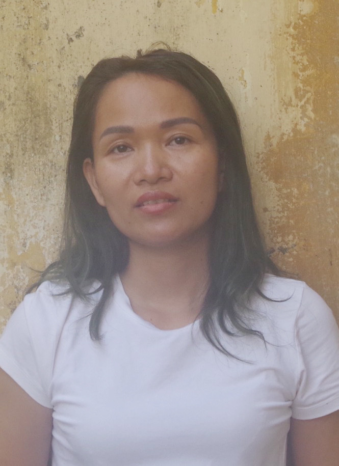 Nguyễn Thị Lệ Nhi tại cơ quan công an