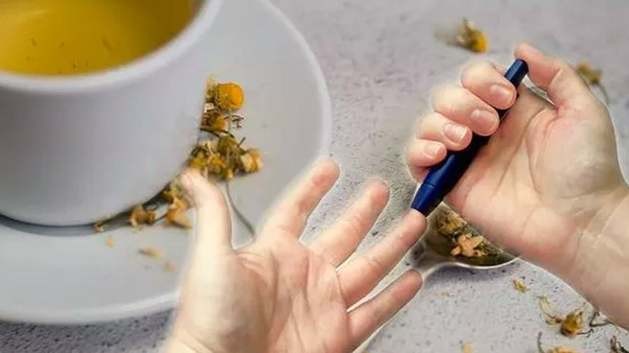 Nghiên cứu đã kết luận rằng trà hoa cúc có thể cải thiện mức đường huyết. Ảnh: Shutterstock