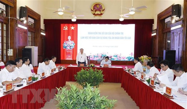Quang cảnh buổi làm việc. Ảnh: Phương Hoa/TTXVN