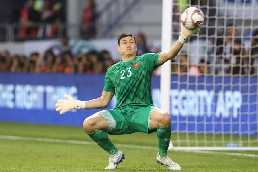  Một pha cản phá bóng ấn tượng của Đặng Văn Lâm. Ảnh: AFC