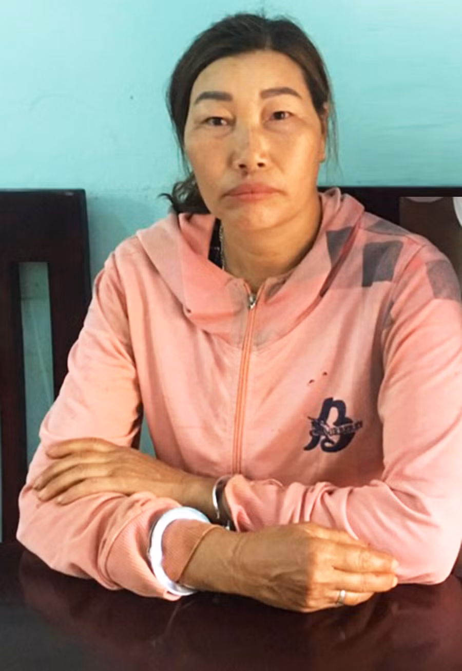  Đối tượng truy nã Tô Thị Hảo bị bắt giữ vì trốn thi hành án. Ảnh: Lê Anh