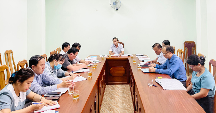 Quang cảnh buổi làm việc. Ảnh: Trần Dung Quang cảnh buổi giám sát. Ảnh: Trần Dung