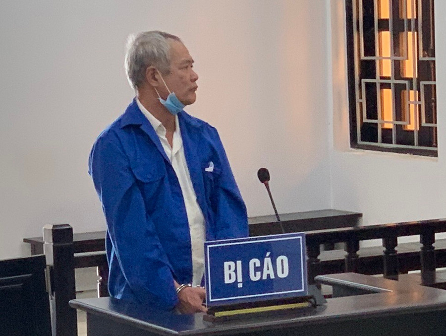 Bị cáo Nguyễn Thanh Quế tại phiên tòa. Ảnh: Quang Lê Bị cáo Nguyễn Thanh Quế tại phiên tòa. Ảnh: Quang Lê