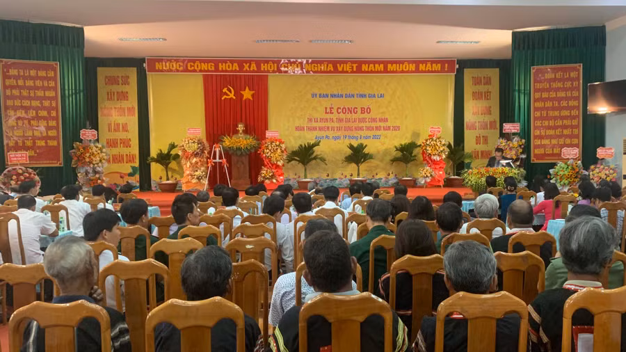 Quang cảnh buổi lễ. Ảnh: Vũ Chi