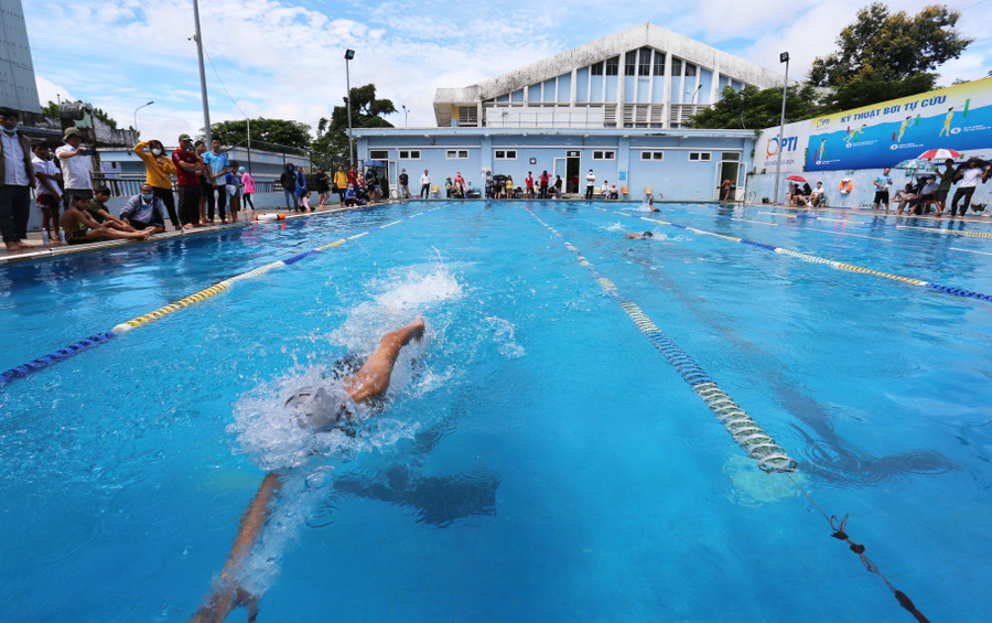 Các tay bơi sẽ tranh tài 12 bộ huy chương. Ảnh: Văn Ngọc