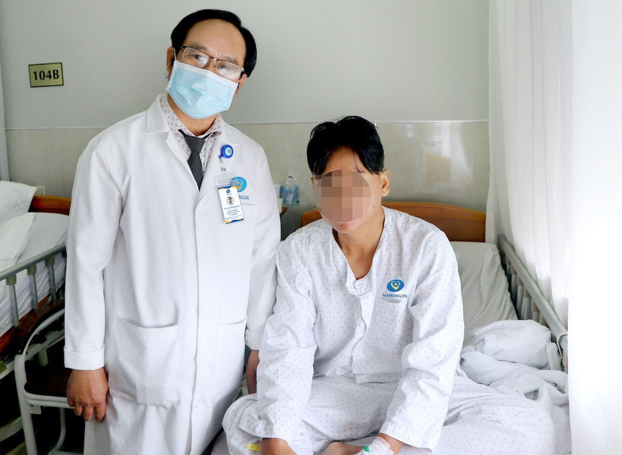 Bệnh nhân hồi phục sau phẫu thuật. Ảnh: BSCC Bệnh nhân hồi phục sau phẫu thuật. Ảnh: BSCC