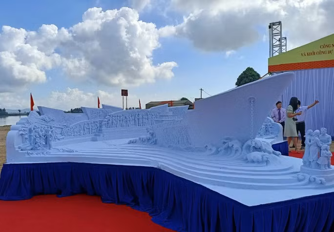  Phối cảnh dự án Khu lưu niệm đồng bào, cán bộ, chiến sĩ, học sinh miền Nam tập kết ra Bắc được xây dựng tại phường Quảng Tiến, TP Sầm Sơn, tỉnh Thanh Hóa