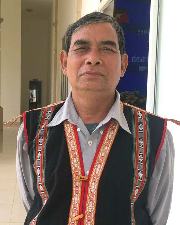 Ông Yơu, làng Dô1, xã Glar. Ảnh: Anh Huy