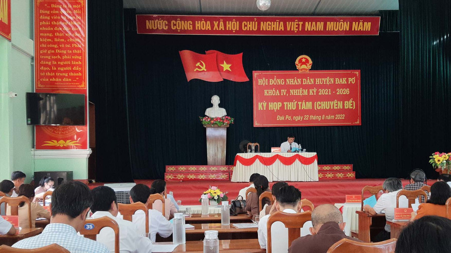 Quang cảnh kỳ họp. Ảnh: Tuyết Mai