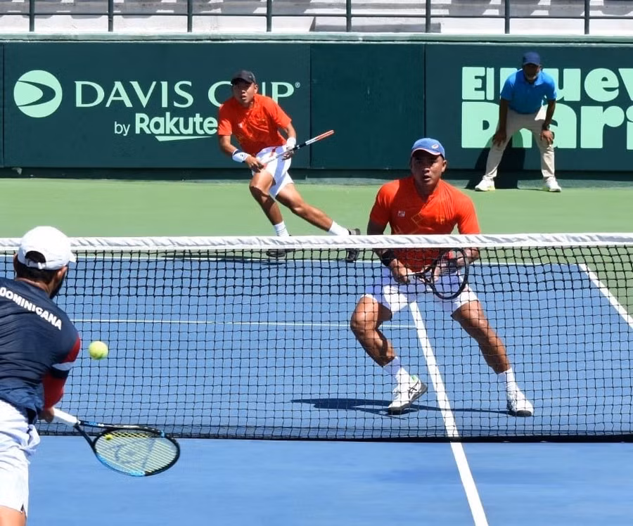 Cặp đôi đầy kinh nghiệm của tuyển Việt Nam Lê Quốc Khánh - Lý Hoàng Nam. Ảnh: VTF