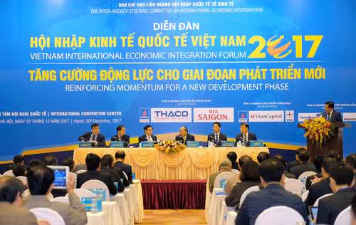 Thủ tướng Nguyễn Xuân Phúc, Trưởng Ban Chỉ đạo quốc gia về hội nhập quốc tế dự Diễn đàn.
