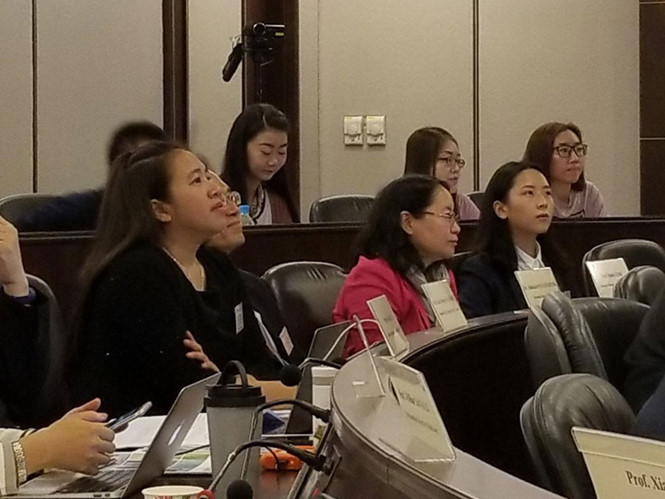 Các sinh viên tham gia chương trình IMCSP tại ĐH Lĩnh Nam (Hồng Kông)