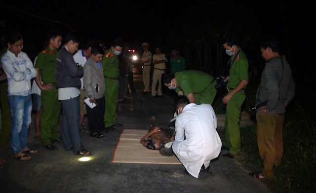 Hiện trường xảy ra vụ việc. Hiện trường xảy ra vụ việc.