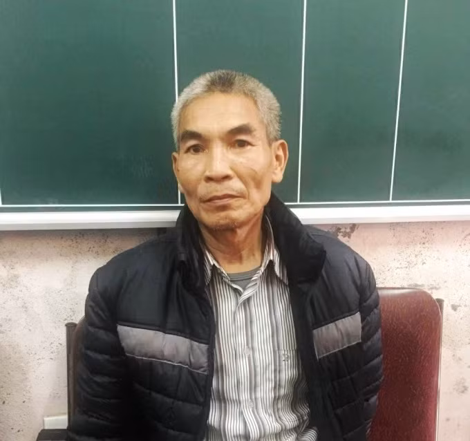 Đối tượng Vũ Văn Hoạch tại cơ quan công an.