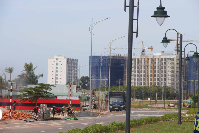 Khu nhà ga cáp treo đang trong quá trình hoàn thiện