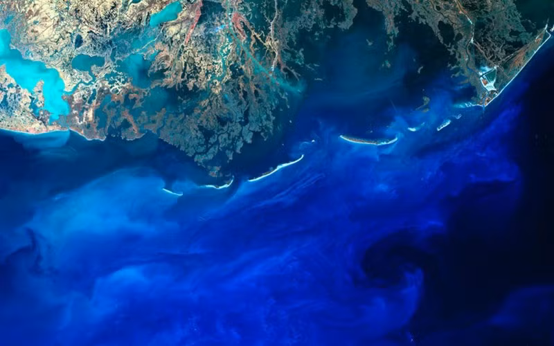 Nơi gặp ngỡ của sông Mississippi và vịnh Mehico