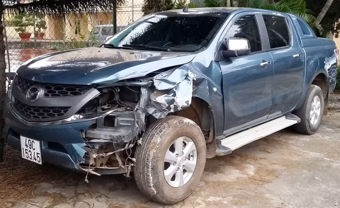 Chiếc xe gây tai nạn rồi bỏ trốn.