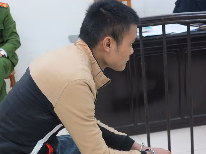 Bị cáo tại tòa.