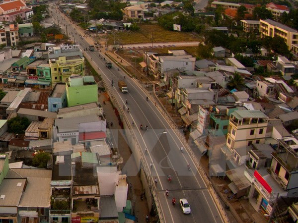 Quốc lộ 1A đoạn qua Phụng Hiệp (Hậu Giang).