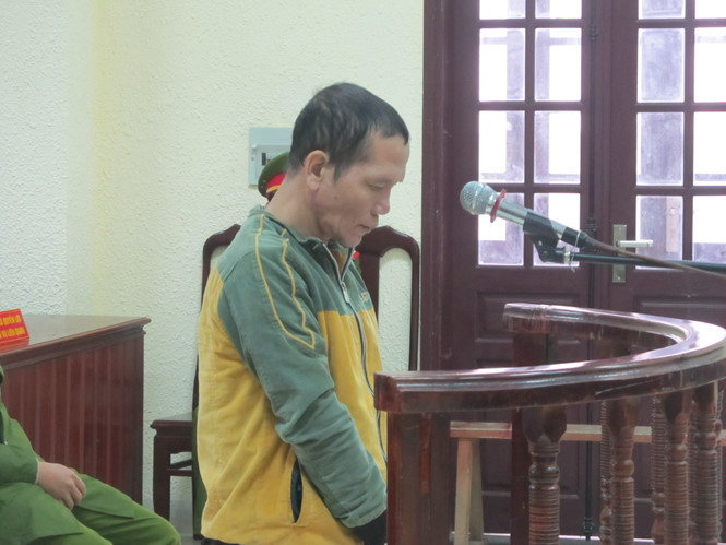 Bị cáo Viên tại tòa.