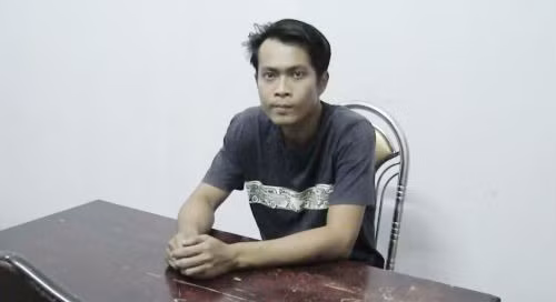 Trần Phú Tài lúc mới bị bắt.