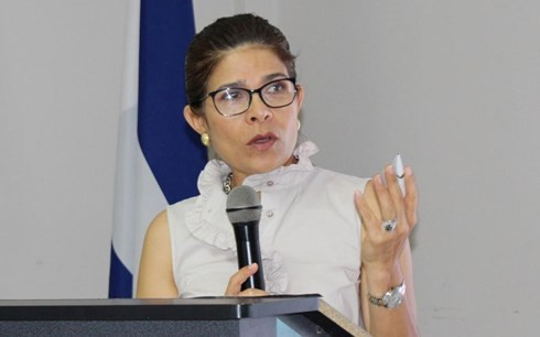 Bà Hilda là chị gái ruột đồng thời là cố vấn thân cận của Tổng thống Juan Orlando Hernandez. Ảnh: Reuters