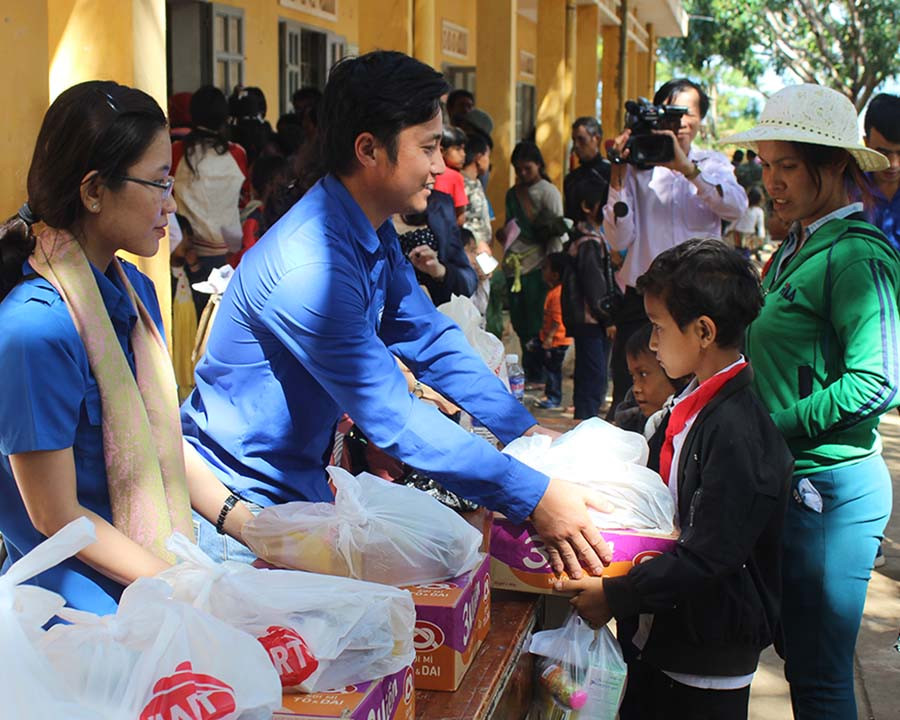 500 phần quà đã được đoàn thiện nguyện trao cho trẻ em của xã Ia Kreng. Ảnh: Ngọc Thu 500 phần quà đã được đoàn thiện nguyện trao cho trẻ em của xã Ia Kreng. Ảnh: Ngọc Thu