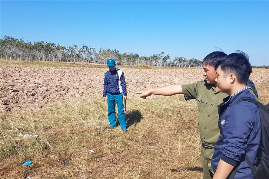 Hiện trường vụ nổ súng khiến 1 người chết, 7 người thương vong tại xã Ea Bung.