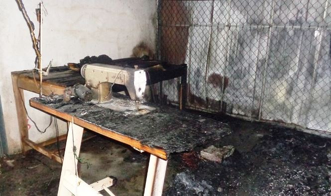 Hiện trường vụ cháy.