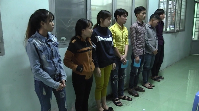 Các đối tượng bị bắt giữ. Các đối tượng bị bắt giữ.