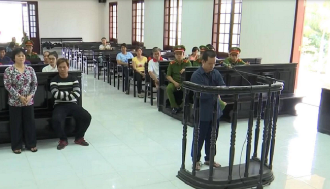 Bị cáo Huỳnh Thanh Trung tại tòa. Bị cáo Huỳnh Thanh Trung tại tòa.