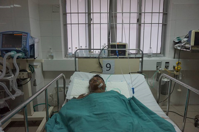 Bệnh nhân lúc nhập viện.
