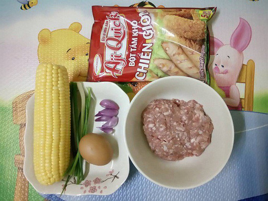  Nguyên liệu cho món chả ngô sữa